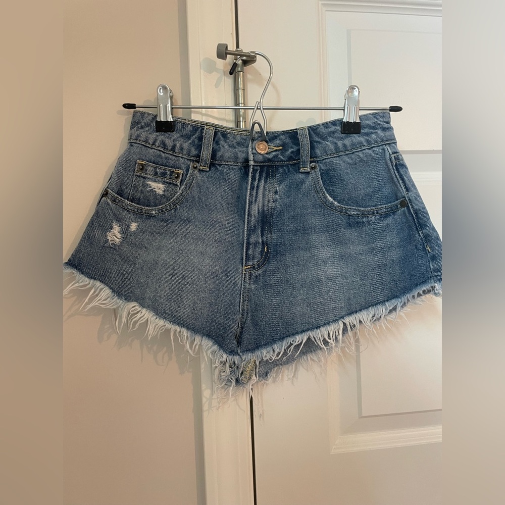RVCA Blue Jean Shorts for Women